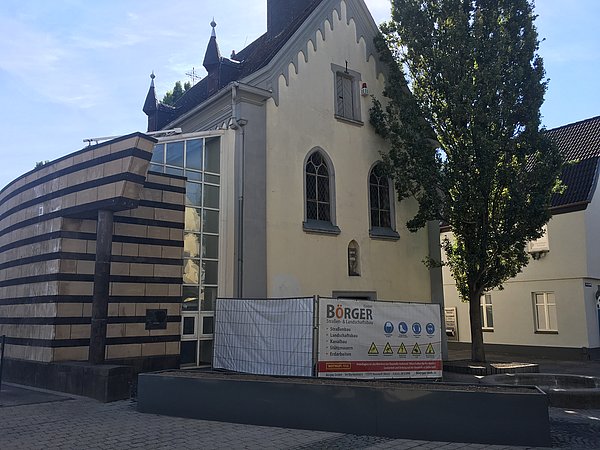 Baumaßnahmen Platz an der Servitessenkirche